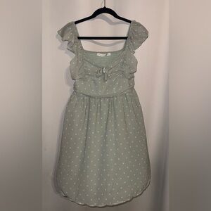 Altar’d State Sage & Ivory Dress NWT Size Large Boho Romantic $78 Retail